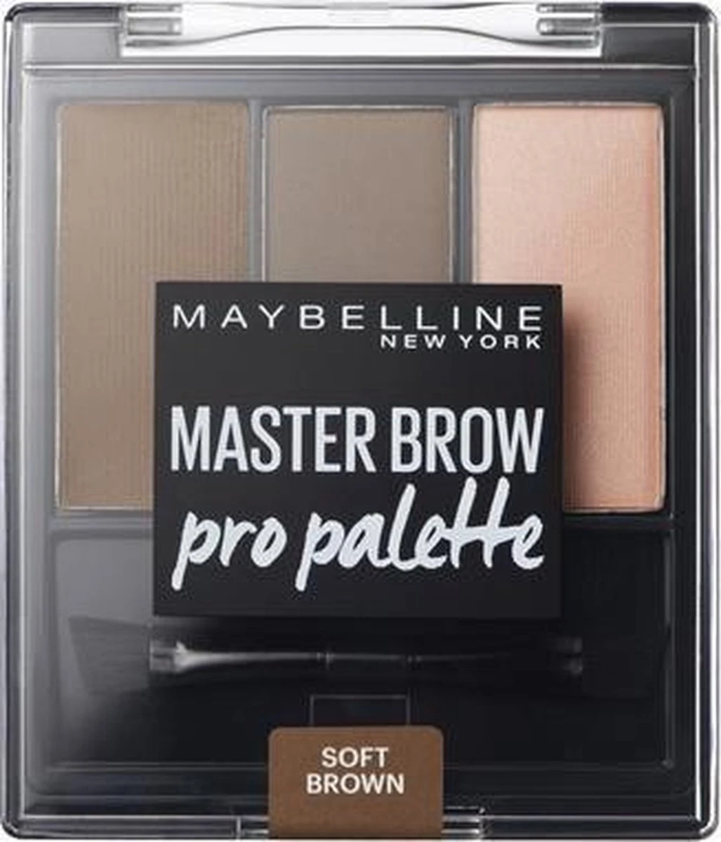 Maybelline Master Brow Design Kit - 3 Soft Brown - Bruin - Wenkbrauw Set - Afbeelding 4