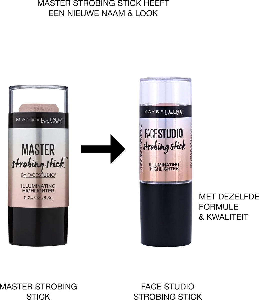 Maybelline Master Studio Strobing Highlighter Stick - 100 Light - Afbeelding 8