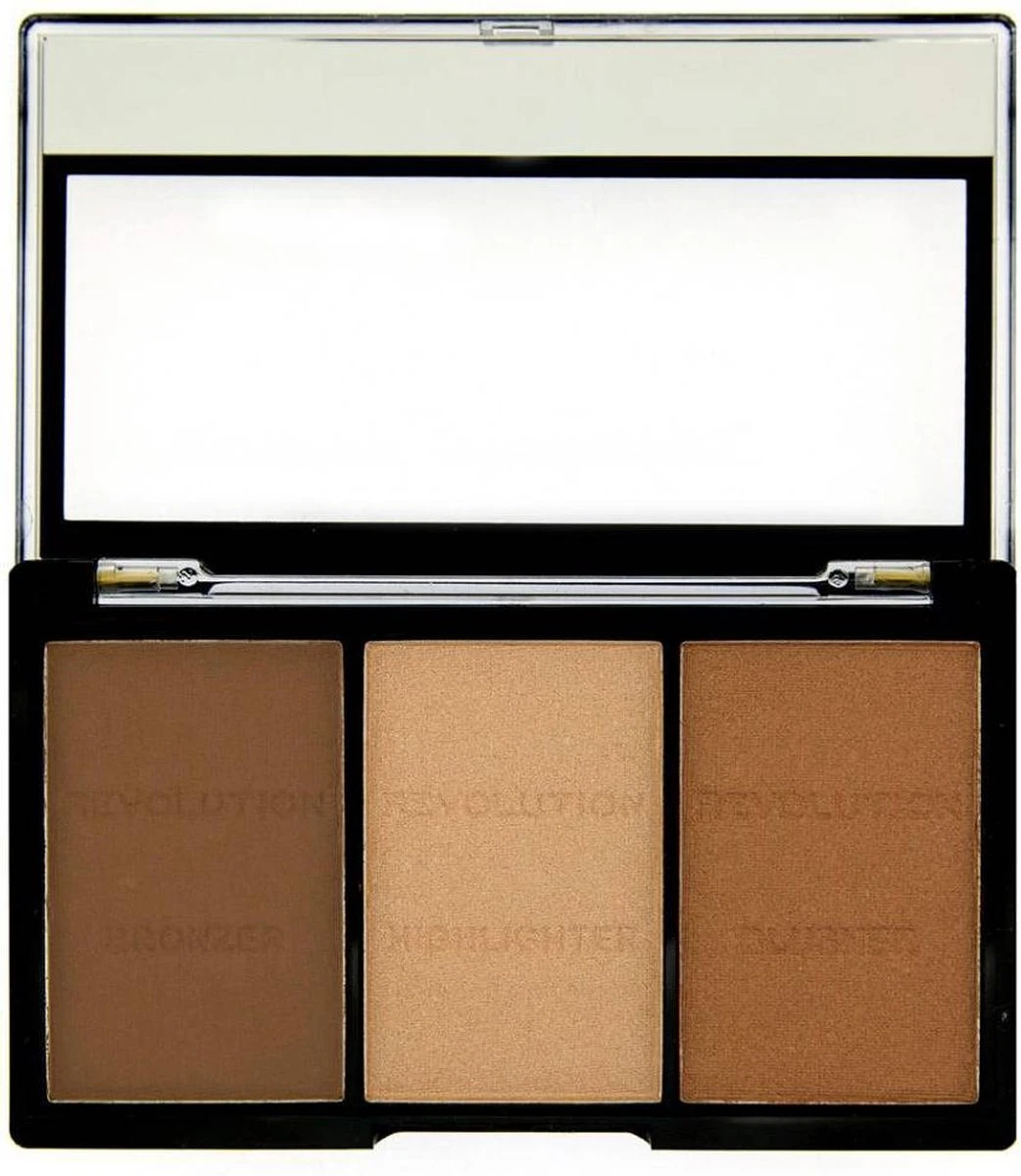 Makeup Revolution - Ultra Brightening Contour Kit C04 - Light/Medium - Afbeelding 2