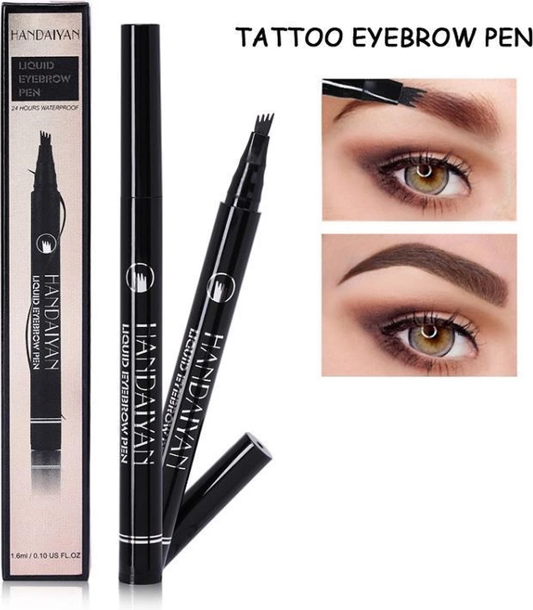 Joya Beauty® Microblading Eyebrow Tattoo Pen | Waterproof Tattoo Wenkbrauw Pen | Wenkbrauwpen | Kleur 3: Chestnut - Afbeelding 3