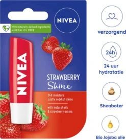 Nivea - Labello Strawberry Shine Lippenbalsem - 5,5 Ml Stick - Lipbalsem - Lipbalm - Lipverzorging - Verrijkt Met Shea Boter En Bio Jojoba Olie 9 Nivea - Labello Strawberry Shine Lippenbalsem - 5,5 Ml Stick - Lipbalsem - Lipbalm - Lipverzorging - Verrijkt Met Shea Boter En Bio Jojoba Olie -Make-up Mode Goedkope Winkel 1082x1200