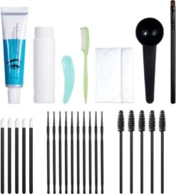 2 In 1 - Henna Wenkbrauwverf En Wimperverf - Zwart - Henna Brows - DIY Henna Brows Kit - Starterspakket Met Vele Extra's - 30 Ml -Make-up Mode Goedkope Winkel 1091x1200 2