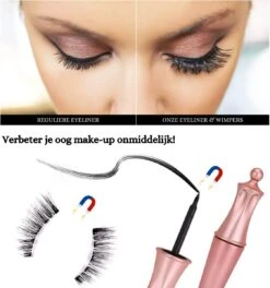 Nepwimpers - Nep Wimpers - Valse Wimpers - Lashes - False Lashes - Magnetische Wimpers - Magnetische Eyeliner - Miami -Make-up Mode Goedkope Winkel 1121x1200 3