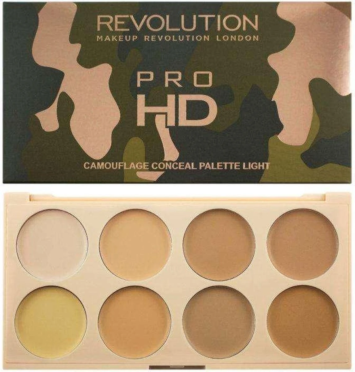 Makeup Revolution Pro HD Camouflage Cream Concealer Palette - Light - Afbeelding 3