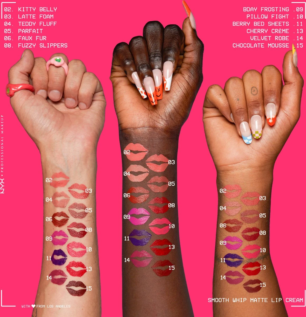 NYX Professional Makeup - Smooth Whip Matte Lip Cream Pillow Fight - Vloeibare Lippenstift - 4ML - Afbeelding 5