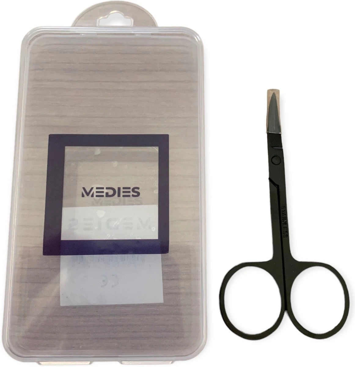 Medies - Professionele Schaar Voor Wenkbrauwen | Wenkbrauw Schaartje | Wenkbrauwschaar | Wenkbrauw Schaar | Gebogen Schaar| Schaar Voor Baard | Wenkbrauw Trimmer | Baardschaar - RVS - Zwart 7 Medies - Professionele Schaar Voor Wenkbrauwen | Wenkbrauw Schaartje | Wenkbrauwschaar | Wenkbrauw Schaar | Gebogen Schaar| Schaar Voor Baard | Wenkbrauw Trimmer | Baardschaar - RVS - Zwart - Afbeelding 7