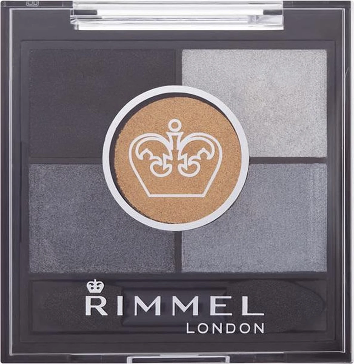 Rimmel London Glam'Eyes HD Pentad Oogschaduw - 023 Foggy Grey - Afbeelding 3