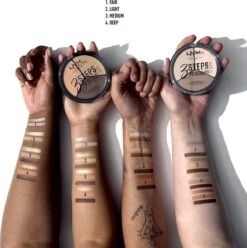 NYX Professional Makeup 3 Steps To Sculpt Face Sculpting Palette - Light 3STS02 - Highlighter En Contouring Make-up - 15 Gr -Make-up Mode Goedkope Winkel 1193x1200 4