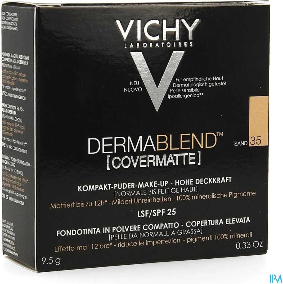Vichy Dermablend Covermatte Gezichtspoeder 35 - 9,5G - Hoge Dekking 6 Vichy Dermablend Covermatte Gezichtspoeder 35 - 9,5G - Hoge Dekking - Afbeelding 6