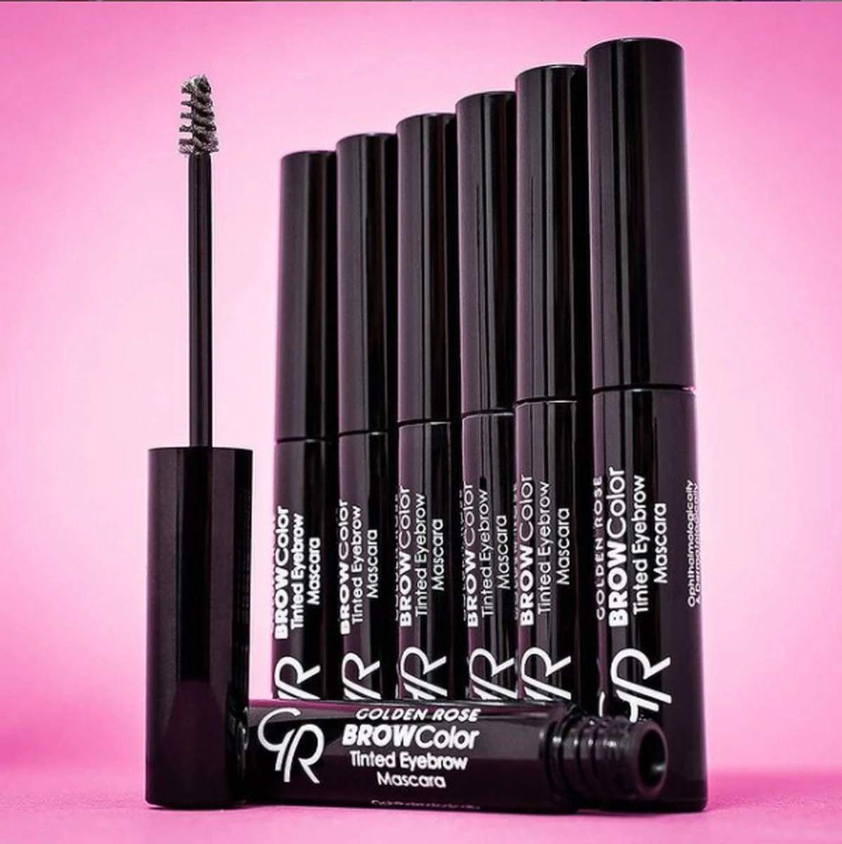 Golden Rose Tinted Eyebrow Mascara NO:04 - Gekleurde Wenkbrauw Mascara Met Wax - Afbeelding 3