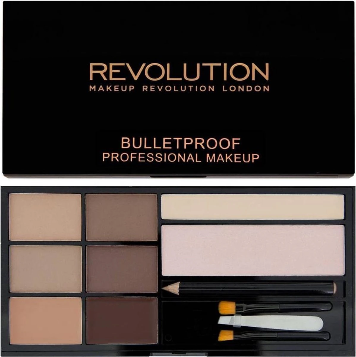 Makeup Revolution Ultra Brow The Ultimate Brow Enhancing Kit - Fair To Medium