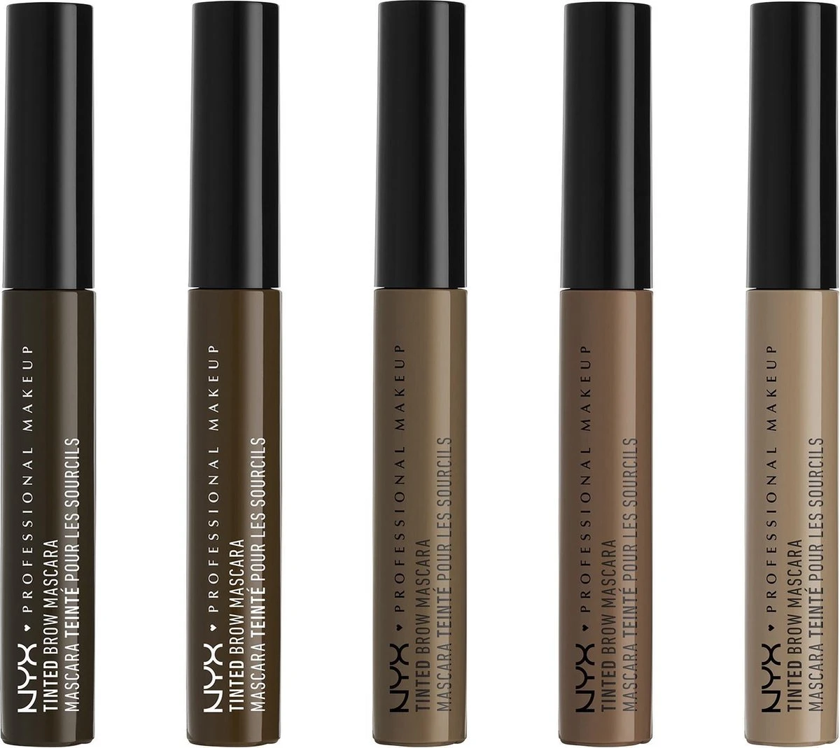 NYX Professional Makeup Tinted Brow Mascara - Black TBM05 - Wenkbrauw Mascara - 6,2 Gr - Afbeelding 5