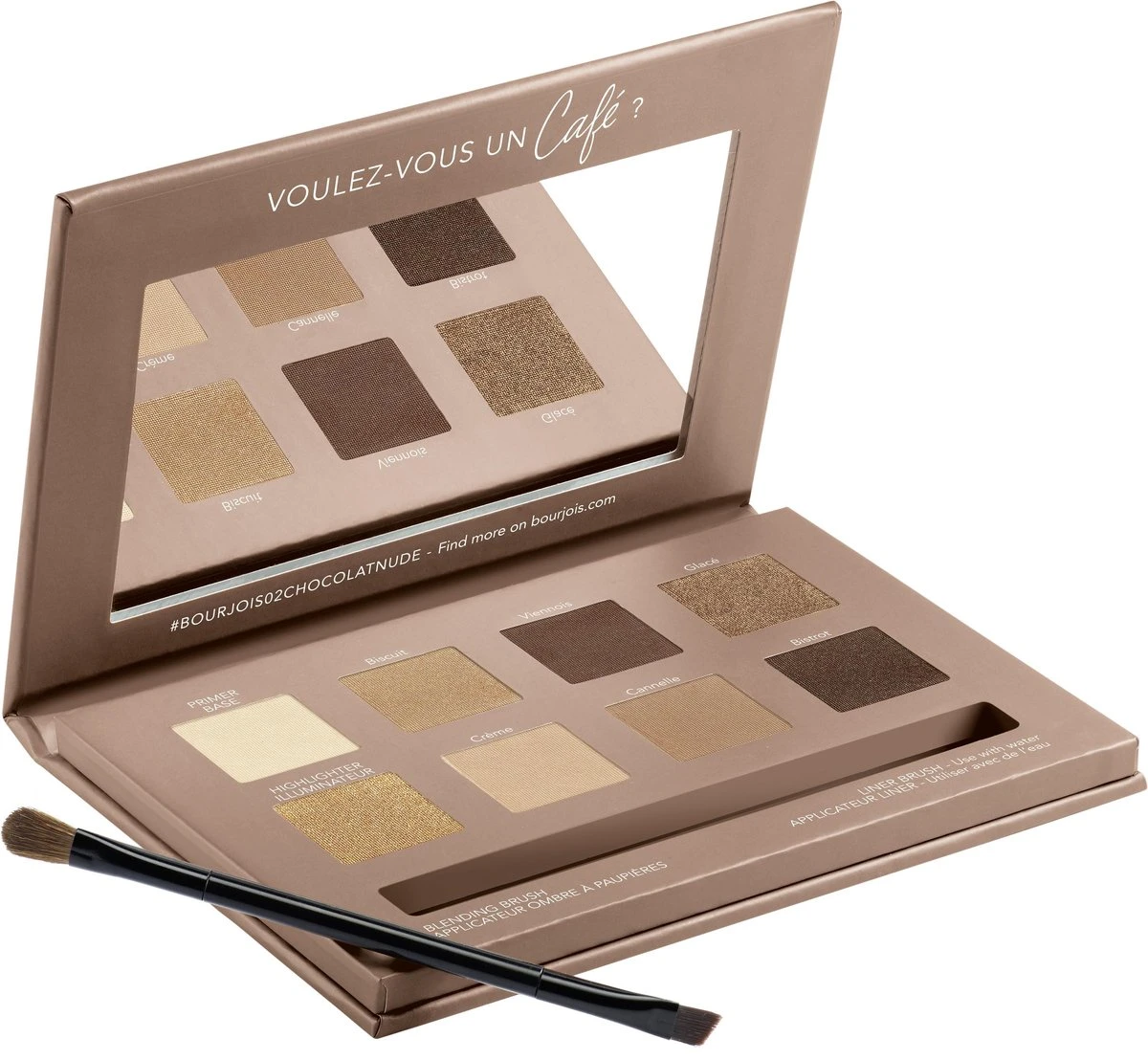 Bourjois Beau Regard Oogschaduw Palette - 02 Rue Du Café 10 Bourjois Beau Regard Oogschaduw Palette - 02 Rue Du Café - Afbeelding 10