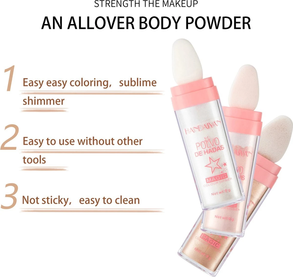 Polvo De Hadas - Highlighter - Glitter - Kleur Goudbruin (Trend) - Afbeelding 4