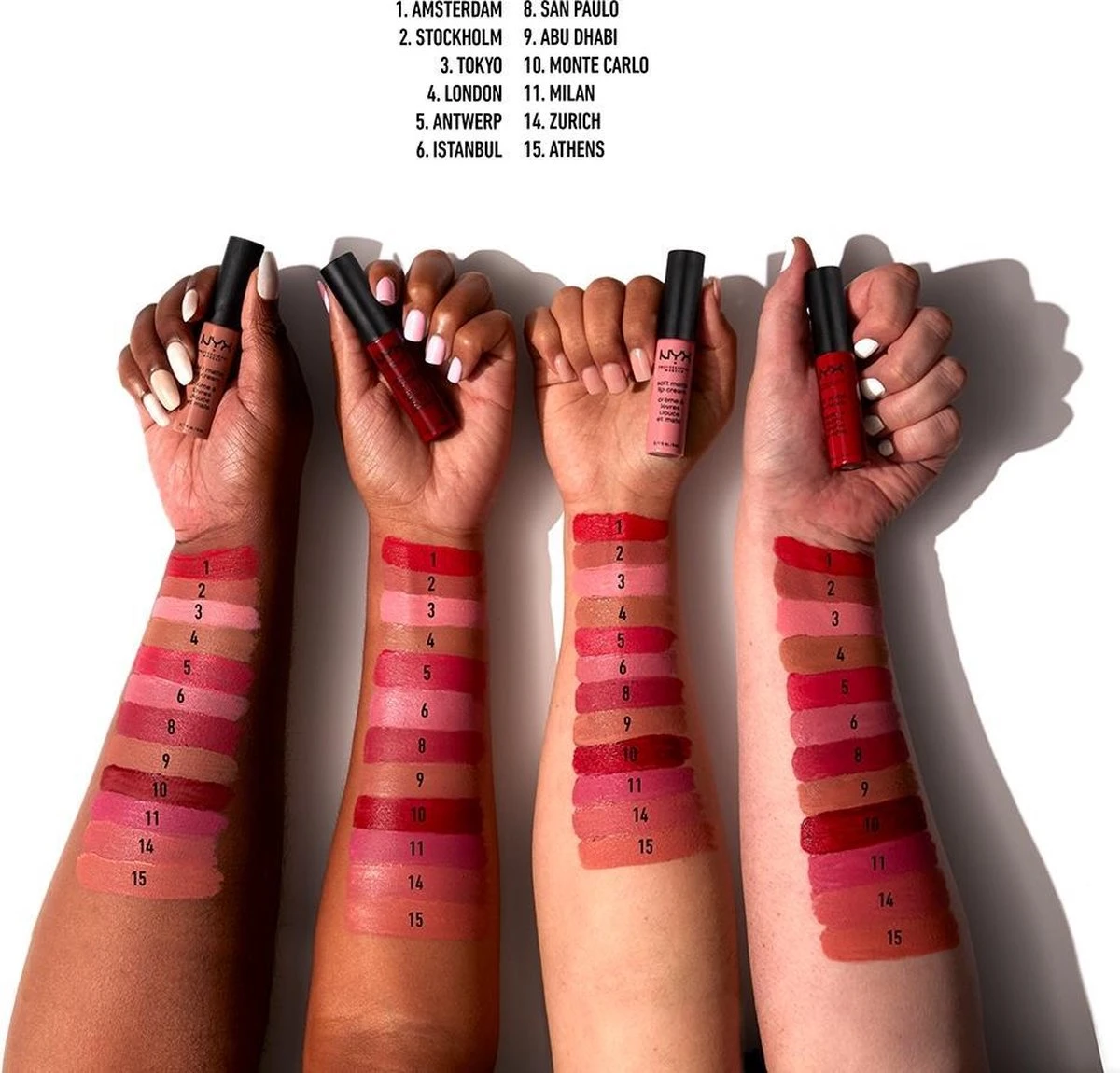 NYX Professional Makeup Soft Matte Lip Cream - Zurich SMLC14 - Lippenstift - Afbeelding 4