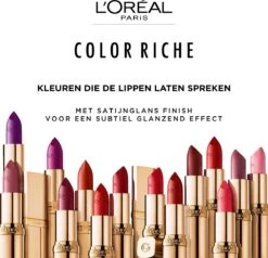 L’Oréal Paris Lippenstift Color Riche Satin - 142 Bonjour Bastille Paars 14 L’Oréal Paris Lippenstift Color Riche Satin - 142 Bonjour Bastille Paars -Make-up Mode Goedkope Winkel 1200x1158 19
