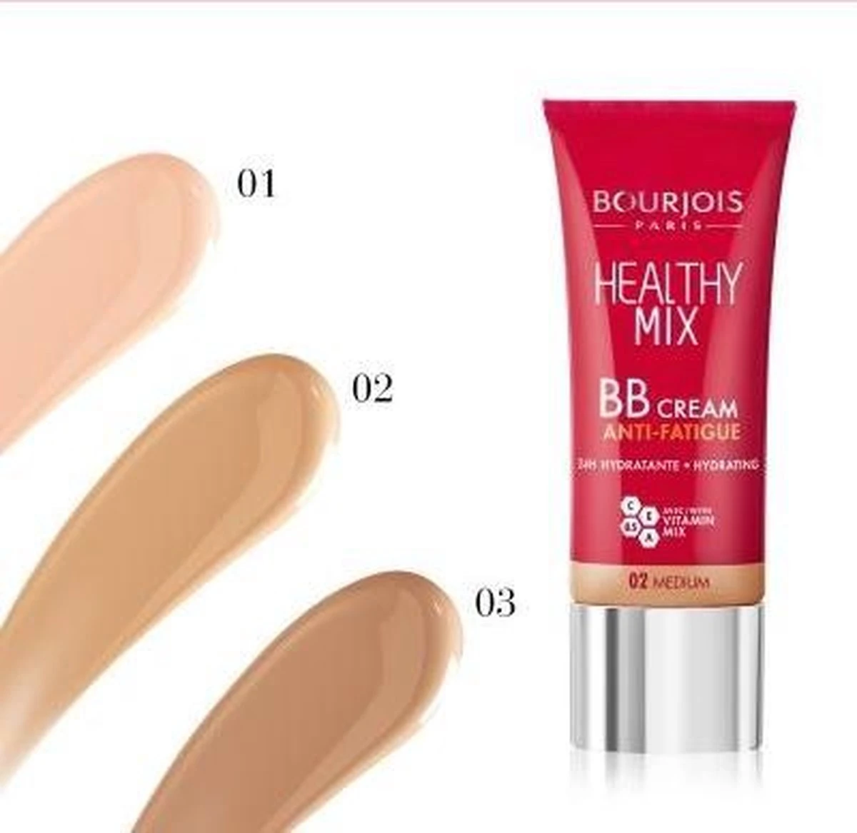 Bourjois Healthy Mix BB Cream Anti Fatigue - 03 Dark Beige - Afbeelding 5