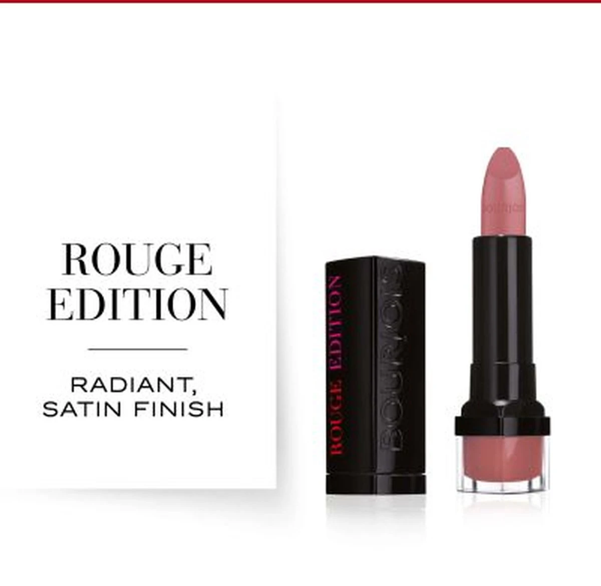 Bourjois Rouge Edition Lippenstift - 04 Rose Tweed - Afbeelding 2