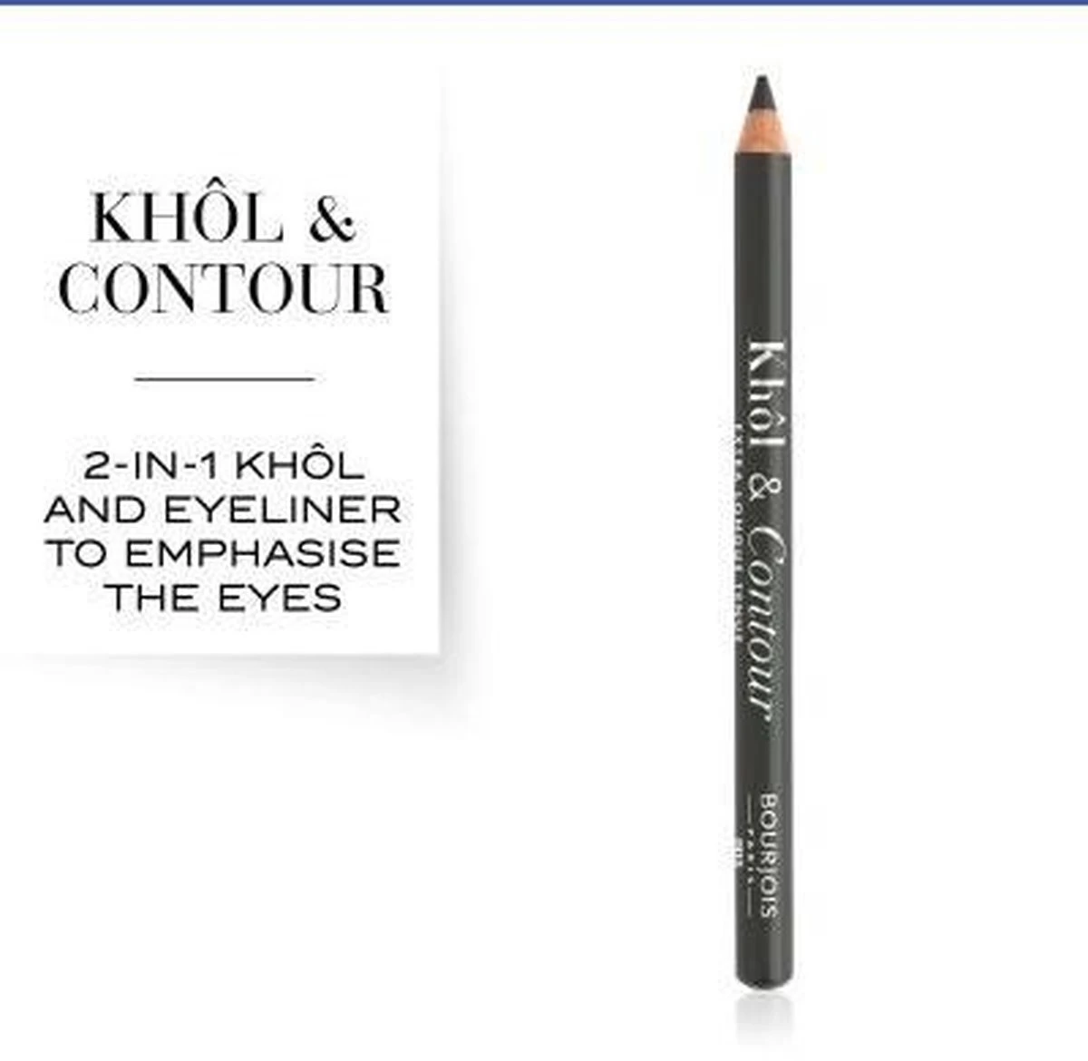 Bourjois Khol & Contour Extra Long Wear Oogpotlood - 003 Misti-gris - Afbeelding 2