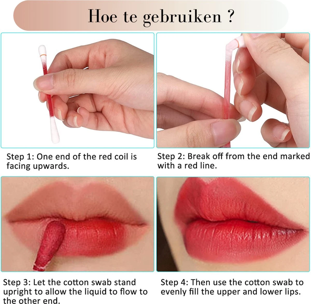 Bellive Tattoo Lipstick Red - Lipstick Dames - Tiktok - Lippenstift Wattenstaafje 20 Stuks - Lipstick Set - Waterproof Lipstick - Lippenstift Langhoudend - Long Lasting Lip Gloss - Multicolor - Afbeelding 7