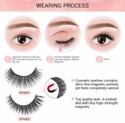 Nepwimpers - Nep Wimpers - Valse Wimpers - Lashes - False Lashes - Magnetische Wimpers - Magnetische Eyeliner - Miami -Make-up Mode Goedkope Winkel 1200x1185 6