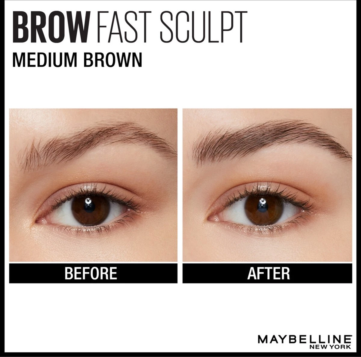 Maybelline Brow Fast Sculpt - 04 Medium Brown - Wenkbrauwgel - Afbeelding 3