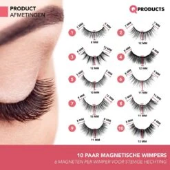 Qproducts Magnetische Wimpers - Nepwimpers - Wimperset Van 10 Wimpers 4 Eyeliners En Pincet - Inclusief Wimper Bewaardoos Met Ingebouwd Spiegeltje - Magneet Wimpers - Magnetic Lashes 17 Qproducts Magnetische Wimpers - Nepwimpers - Wimperset Van 10 Wimpers 4 Eyeliners En Pincet - Inclusief Wimper Bewaardoos Met Ingebouwd Spiegeltje - Magneet Wimpers - Magnetic Lashes -Make-up Mode Goedkope Winkel 1200x1198 45