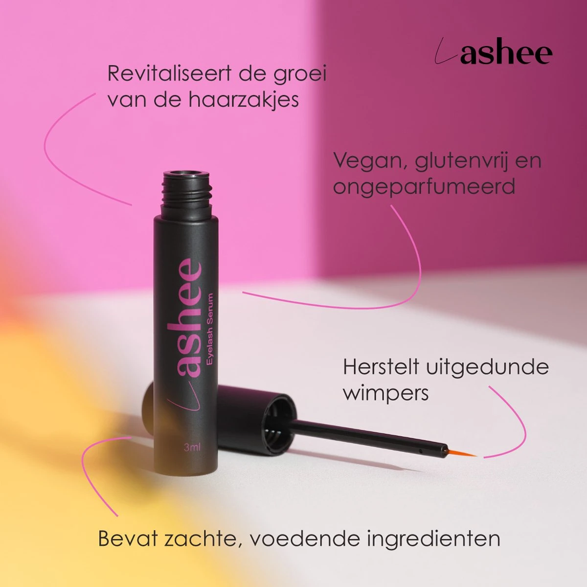 Lashee Advanced Lash Lift - Wimperserum - Wimpergroei - Lash Serum - Volle Wimpers - Eyelash & Wenkbrauw Serum - Geschikt Voor Gevoelige Ogen - Vegan - 3 Ml 5 Lashee Advanced Lash Lift - Wimperserum - Wimpergroei - Lash Serum - Volle Wimpers - Eyelash & Wenkbrauw Serum - Geschikt Voor Gevoelige Ogen - Vegan - 3 Ml - Afbeelding 5