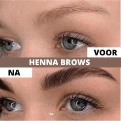 2 In 1 - Henna Wenkbrauwverf En Wimperverf - Bruin - Henna Brows - DIY Henna Brows Kit - Starterspakket -Make-up Mode Goedkope Winkel 1200x1200 703