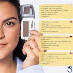 Herome Eye Care Wenkbrauw Poeder Donkerbruin - Compact Brow Powder Dark Brown - Waterproof Verrijkt Met Panthenol - Volumineuze Wenkbrauwen -Make-up Mode Goedkope Winkel 1200x1200 909