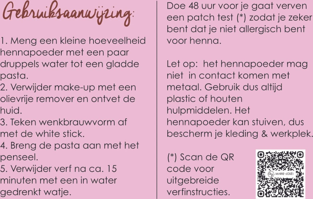 Henna Wenkbrauwverf 5 Kleuren | Henna Brows |Geschikt Voor Minstens 25 Toepassingen | Zelf Je Perfecte Kleur Samenstellen! - Afbeelding 5