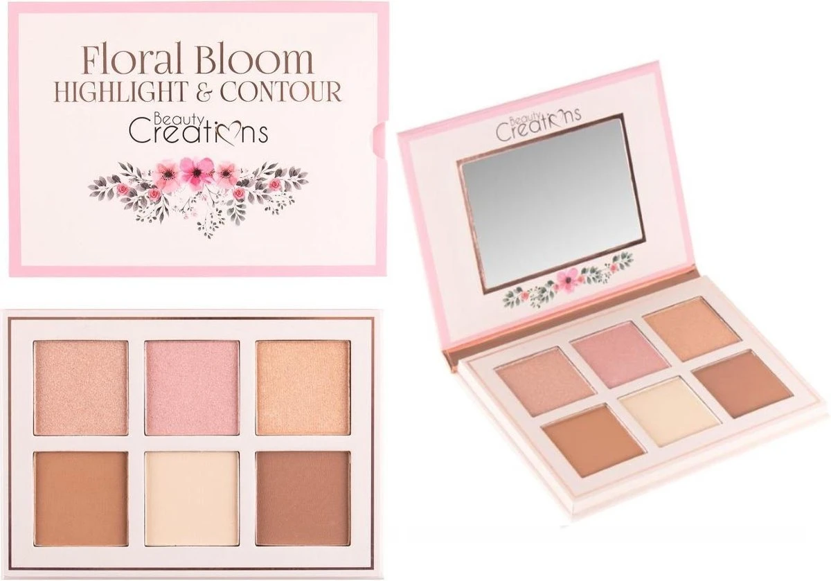 Beauty Creations Floral Bloom Highlight & Contour Palette - Afbeelding 4