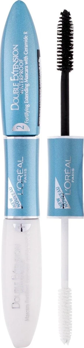 L'Oréal Paris Double Extension Waterproof Mascara - Zwart 1 L'Oréal Paris Double Extension Waterproof Mascara - Zwart