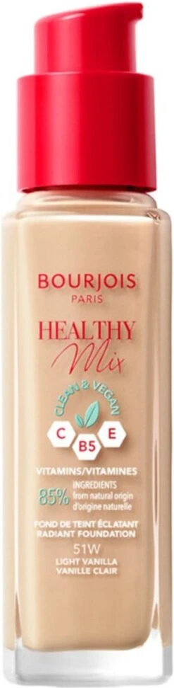 Bourjois Healthy Mix Clean Vegan Foundation 051 Light Vanilla -Make-up Mode Goedkope Winkel 305x1200 2