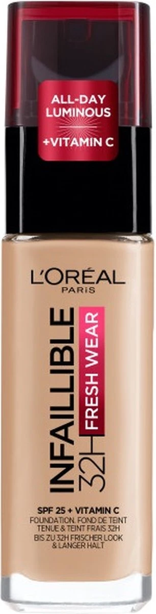 L’Oréal Paris Infallible 24H Fresh Wear Foundation - 125 Natural Rose - Afbeelding 8