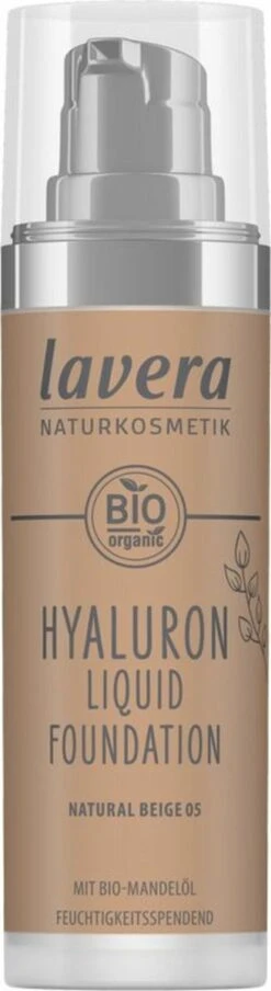 Lavera Hyaluron Liquid Foundation Natural Beige 05 - 30 Ml