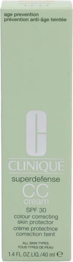 Clinique Superdefense CC Cream SPF30 - 04 Medium - CC Cream - 40 Ml -Make-up Mode Goedkope Winkel 334x1200