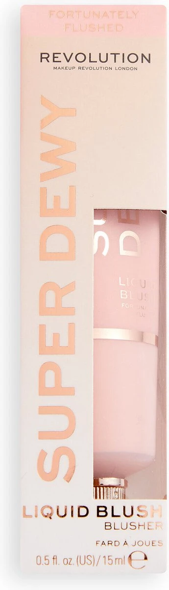 Makeup Revolution - Superdewy Liquid Blush - Fortunately Flushed - Afbeelding 2