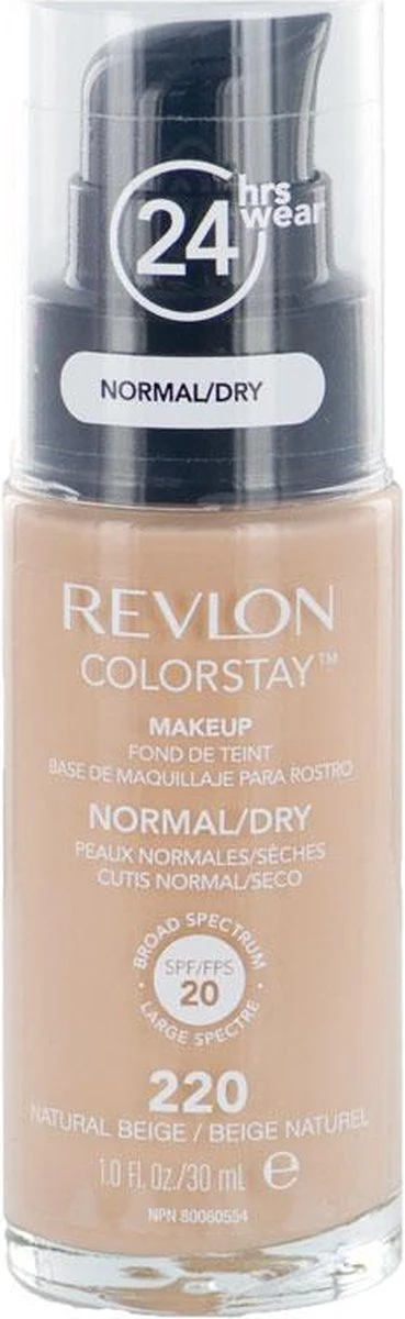 Revlon Colorstay Makeup Foundation SPF 20 - 220 Natural Beige - 30 Ml - Foundation - Afbeelding 5