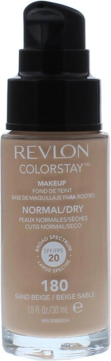 Revlon Colorstay Foundation With Pump Dry Skin - 180 Sand Beige - Afbeelding 3