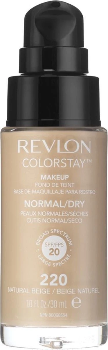 Revlon Colorstay Makeup Foundation SPF 20 - 220 Natural Beige - 30 Ml - Foundation
