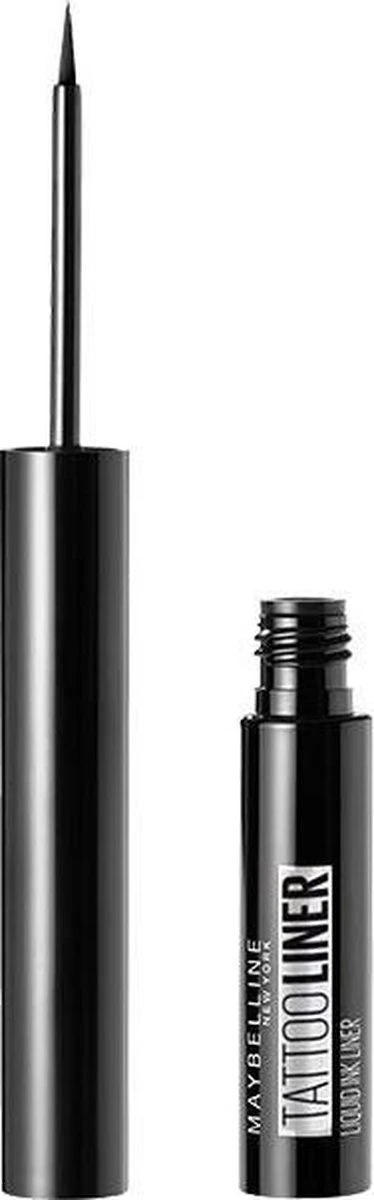 Maybelline New York Tattoo Studio Tattoo Liner - Liquid Ink - 710 Inked Black – Zwart - Ultra Langhoudende Liquid Eyeliner 19 Maybelline New York Tattoo Studio Tattoo Liner - Liquid Ink - 710 Inked Black – Zwart - Ultra Langhoudende Liquid Eyeliner - Afbeelding 19