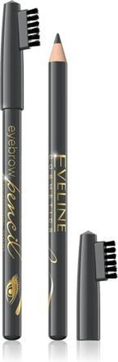 Eveline Cosmetics Eyebrow Pencil Grey With Brush - Afbeelding 2