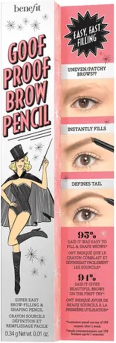 Benefit Goof Proof Brow Shaping Pencil 06 Cool Soft Black - Afbeelding 4