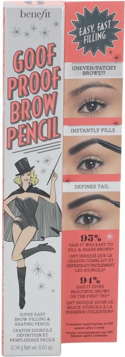 Benefit Goof Proof Brow Shaping Pencil 06 Cool Soft Black - Afbeelding 6