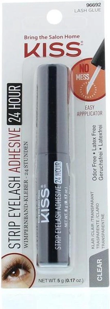 KISS - Strip Eyelash Adhesive 24 Hour Clear - Afbeelding 4