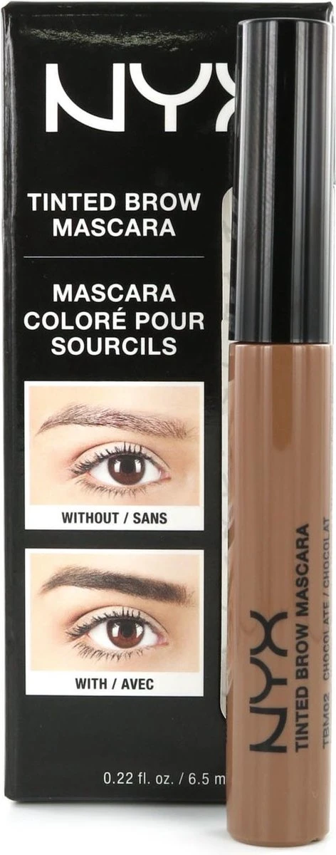 NYX Professional Makeup Tinted Brow Mascara - Chocolate TBM02 - Wenkbrauwgel - Afbeelding 2