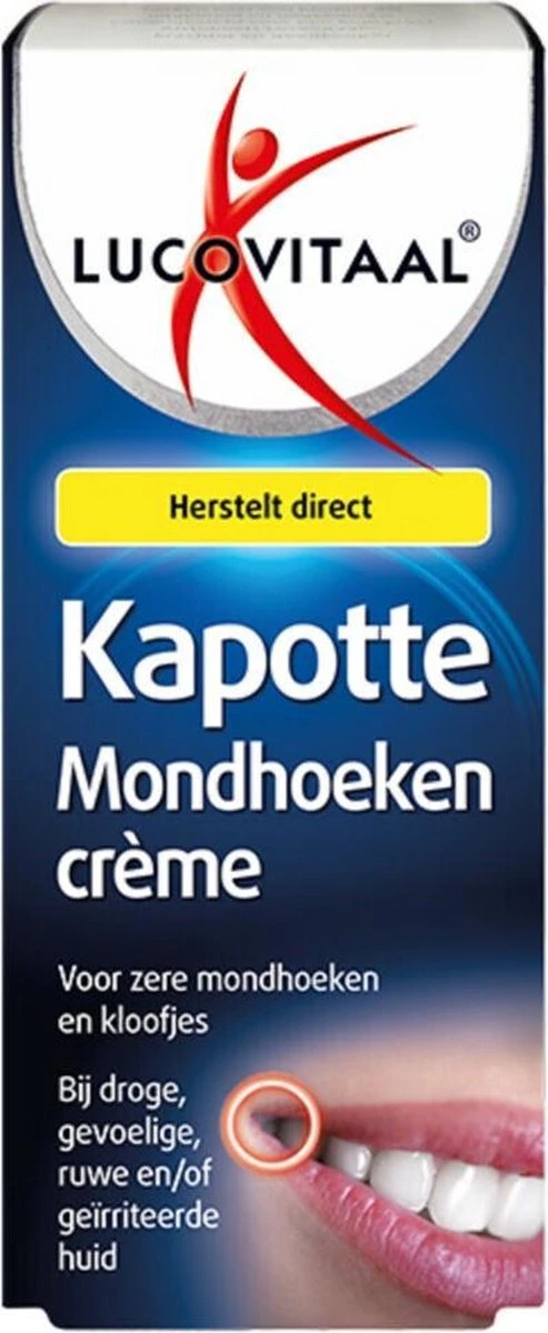 Lucovitaal - Kapotte Mondhoeken Crème - Lippenbalsem 1 Lucovitaal - Kapotte Mondhoeken Crème - Lippenbalsem