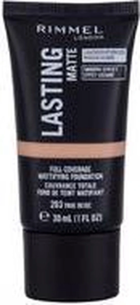 Rimmel London Lasting Matte Foundation - 100 Ivory - Afbeelding 10