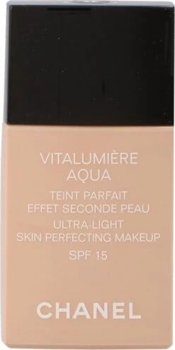Chanel Vitalumiere Aqua Foundation - 30 Beige - SPF15 - 30 Ml -Make-up Mode Goedkope Winkel 600x1200 1